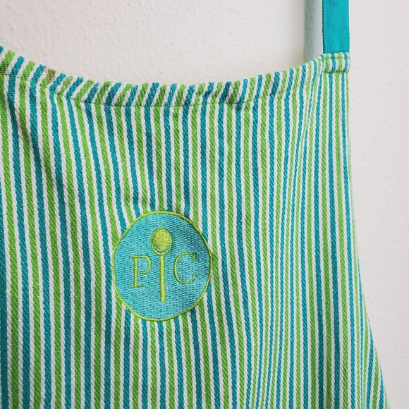 Pampered Chef striped cotton apron - Picture 2 of 8